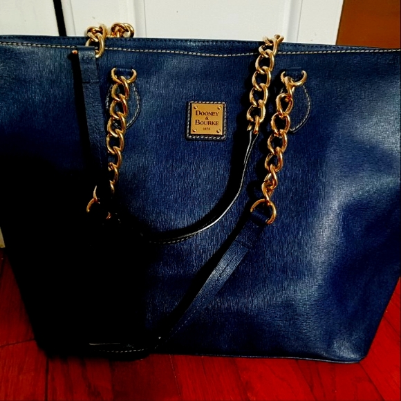 Dooney & Bourke Bags Large Blue Dooney And Bourke Tote Poshmark